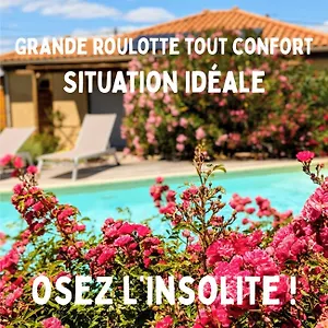 Roulotte De La Font Vive Camping Grospierres